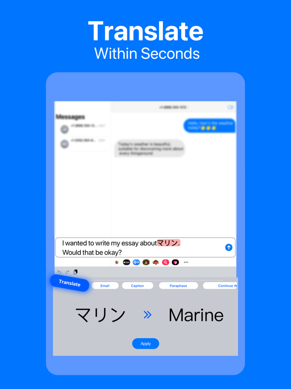 AI Keyboard Extension AI Typer iPad screenshot 3 - Utilities app