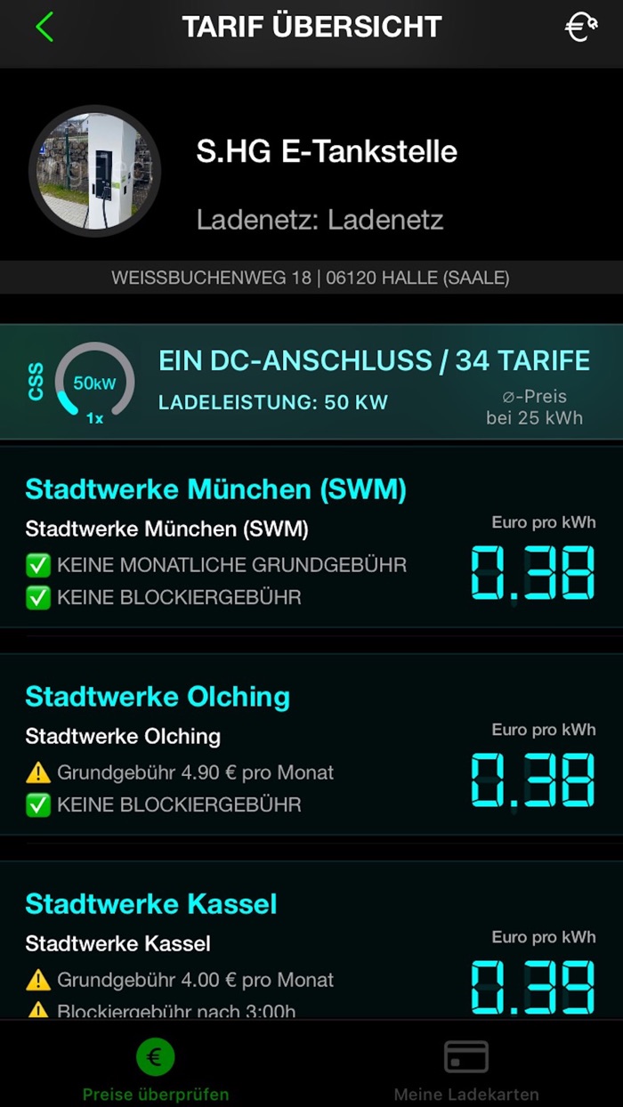 LadePreise für dein E-Auto