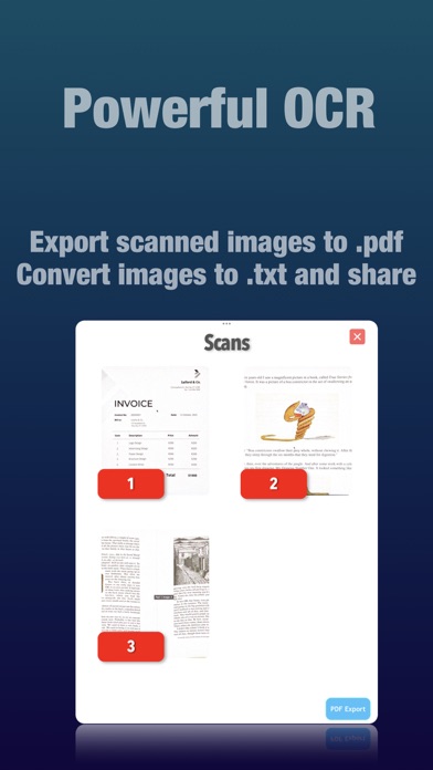 Screenshot #1 pour PDF Scanner OCR Light