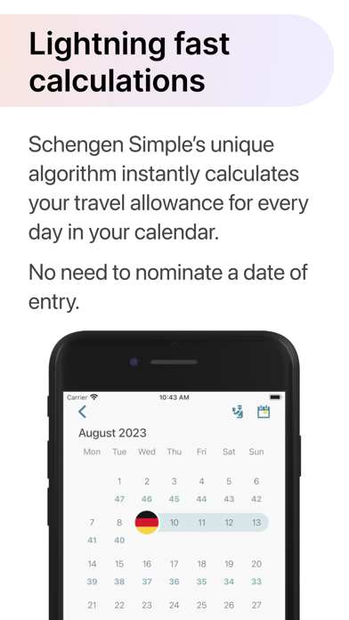 Schengen Simple Screenshot