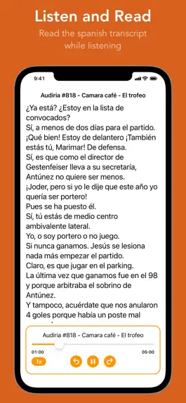 Game screenshot Spanish Podcasts from Audiria apk