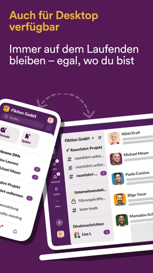 Screenshot von Slack Für Intune auf dem iPhone 7