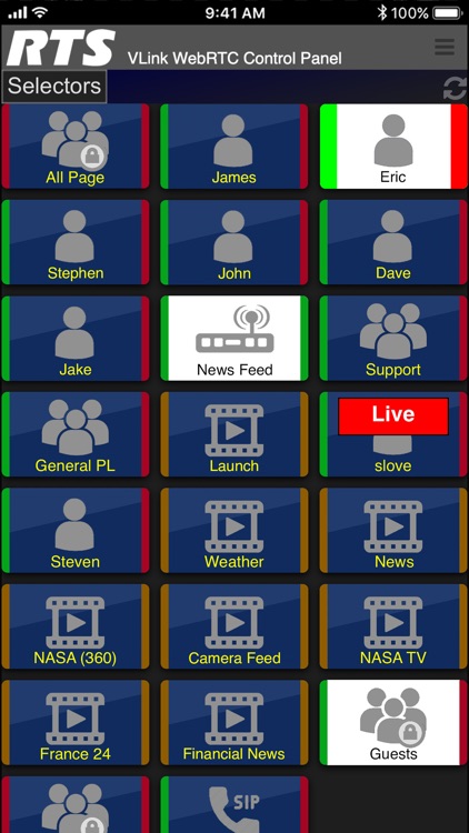 RTS VLink WebRTC Control Panel screenshot-5