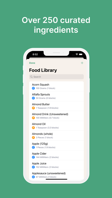 Zone Meal Planner Screenshot