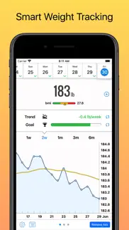 weight diary lite iphone screenshot 1