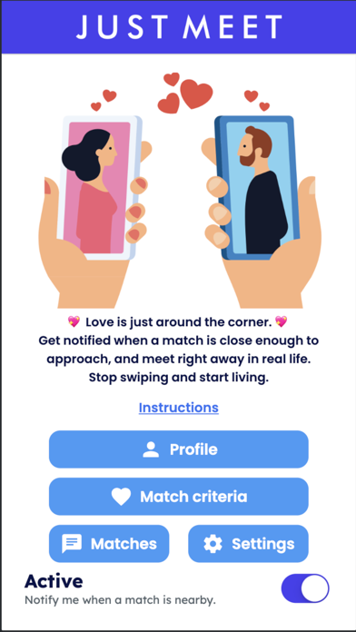 Just Meet - Offline Dating Screenshot