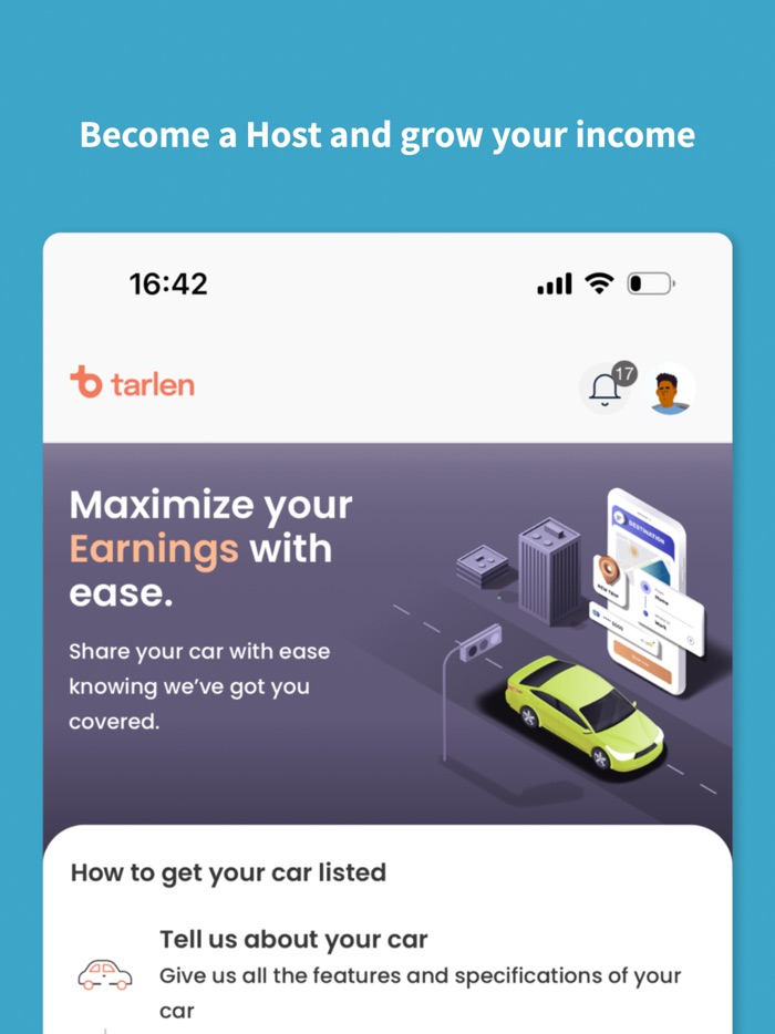 Tarlen - Car-share Car rental