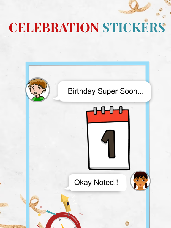 Screenshot #6 pour Animated Celebration Stickers