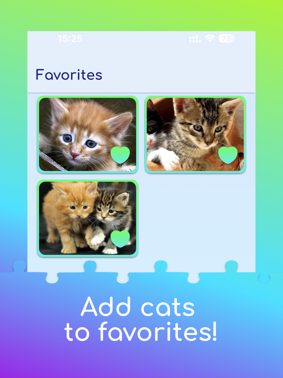 猫と子猫のジグソーパズルのおすすめ画像4