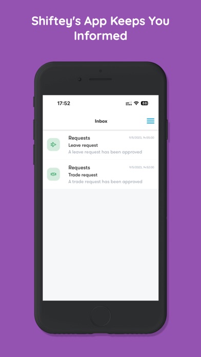 Shiftey app Screenshot