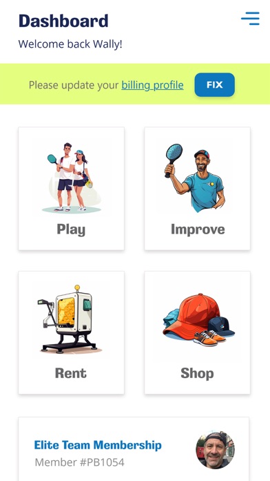 Performance Pickleball Screenshot