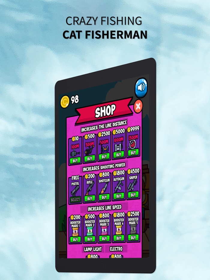 Crazy Fishing - Cat Fisherman