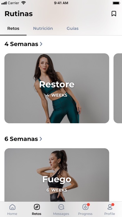 Sofia Larios Fitness Screenshot