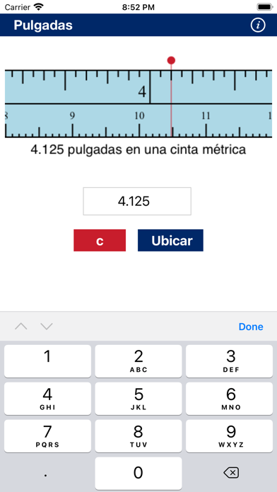 Cinta métrica Screenshot