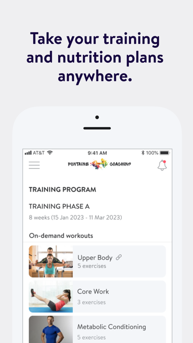Fontaine Coaching Screenshot
