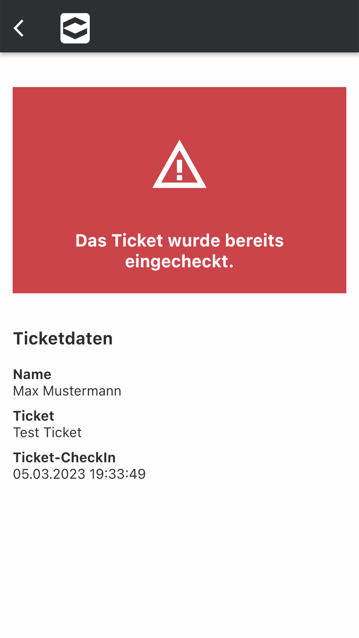 VVK-TICKETS Einlass App