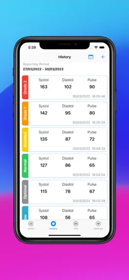 Game screenshot My Blood Pressure Tracker apk
