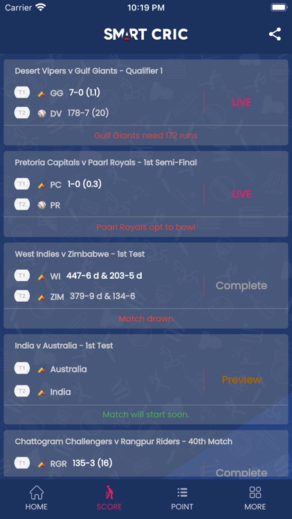 Smartcric - Live Cricket screenshot-3