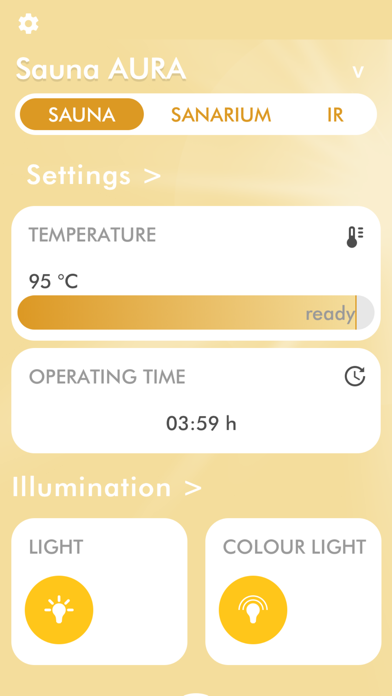 KLAFS Sauna Screenshot