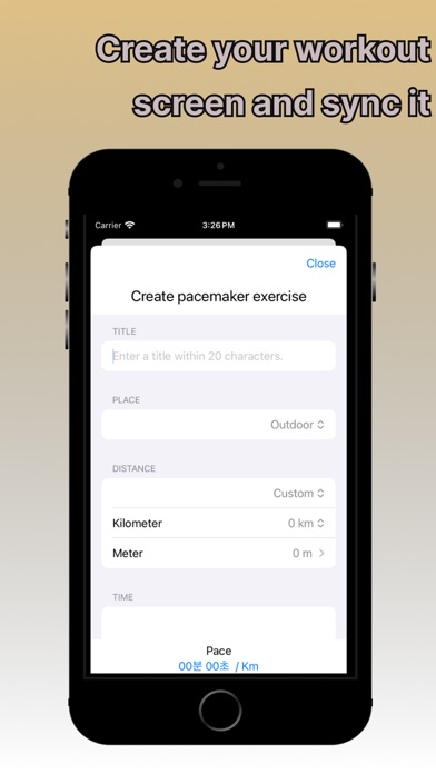 Watch Running Workout Creator Screenshot