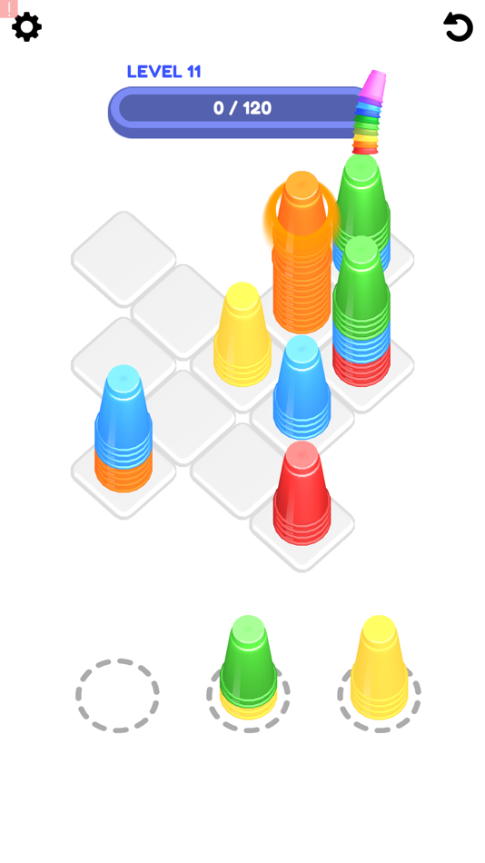 #1. Cup Stacker! (iOS) 由: Gybe Games