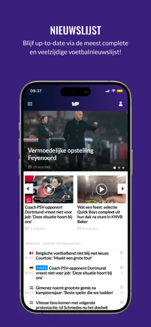 Voetbalprimeur iPhone screenshot 2