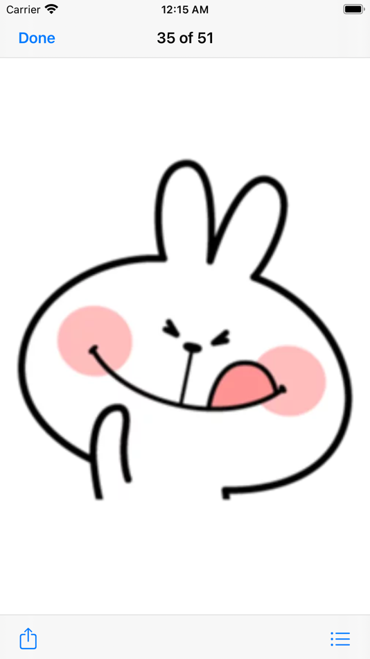 #4. TuaGom Cute Rabbit Pack#3 (iOS) By: Mujahid Zafar