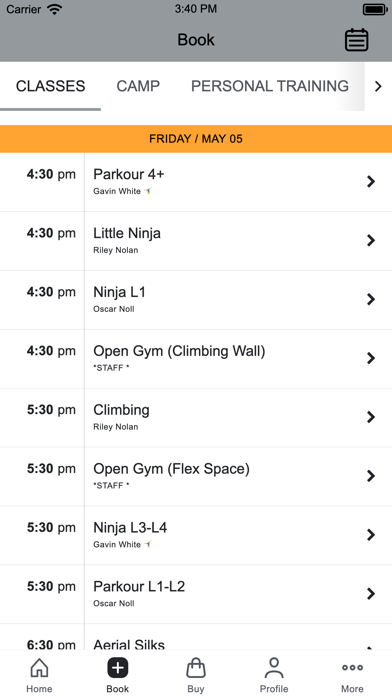 Skyhook Ninja Fitness Screenshot