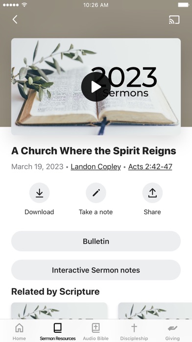 Cedar Grove Baptist Church Screenshot