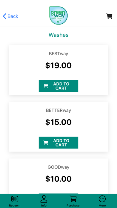 GreenWay Car Wash Screenshot