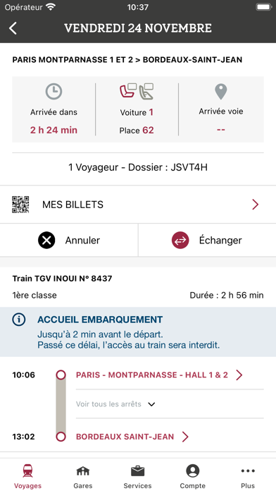 Screenshot #2 pour TGV INOUI PRO