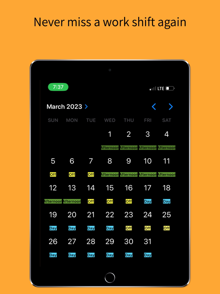 Shift Worker Planner