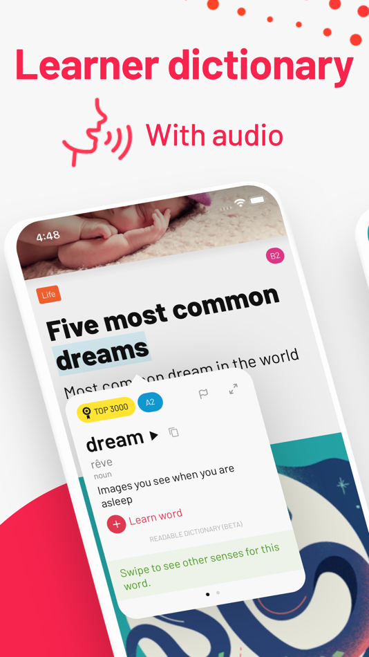 #6. Readable: read English stories (iOS) 由: Playlingo