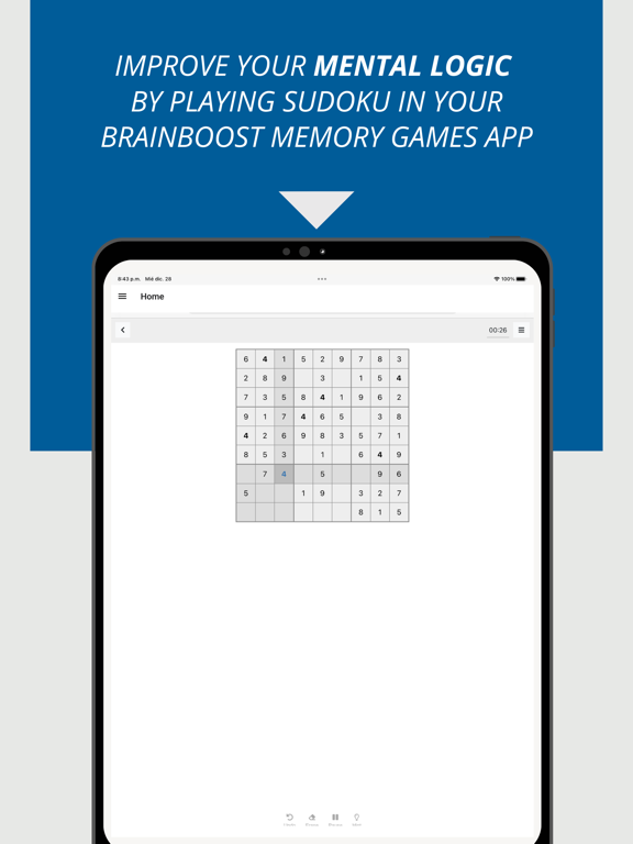 BrainBoost Memory Games iPad screenshot