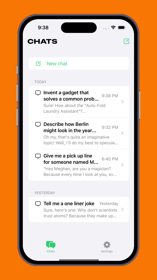 #4. Chatty: AI chat assistant (iOS) Podle: Keltis