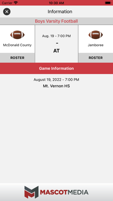 McDonald County Athletics Screenshot