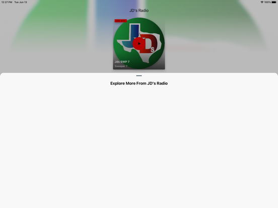 JD's Radio iPad screenshot 3 - Music app