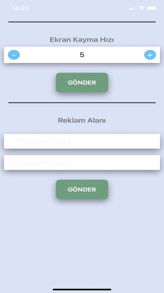 #4. Panel Ayar (iOS) By: ARGERF ELEKTRONIK OTOMASYON YAZILIM SAVUNMA SANAYI VE TICARET LIMITED SIRKETI