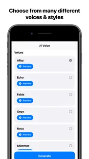 ai text to speech: voice over iphone screenshot 2
