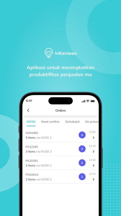 Screenshot #1 pour InKanteen Merchant