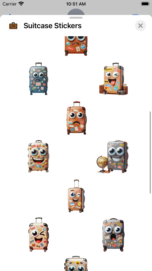 #2. Suitcase Stickers (iOS) بواسطة: Paul Scott
