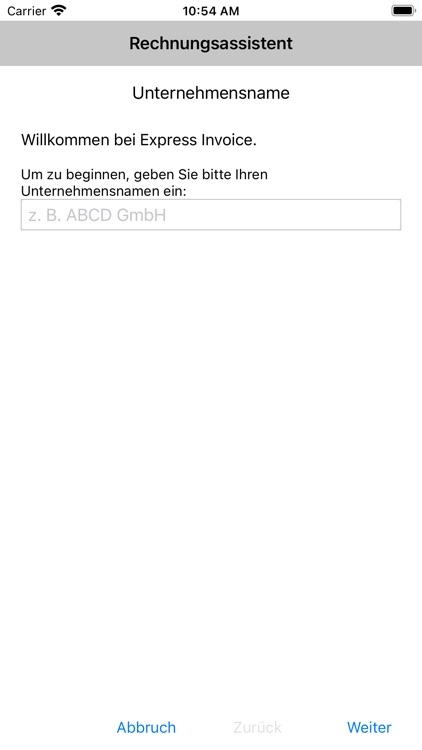 Express Invoice Basis
