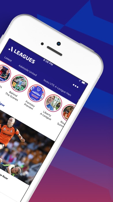 A-Leagues & Clubs Official App Screenshot