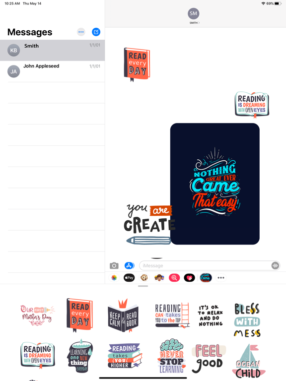 Screenshot #6 pour Animated Calligraphy Stickers