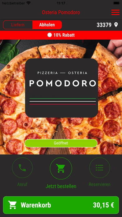 Osteria Pomodoro Rietberg Screenshot