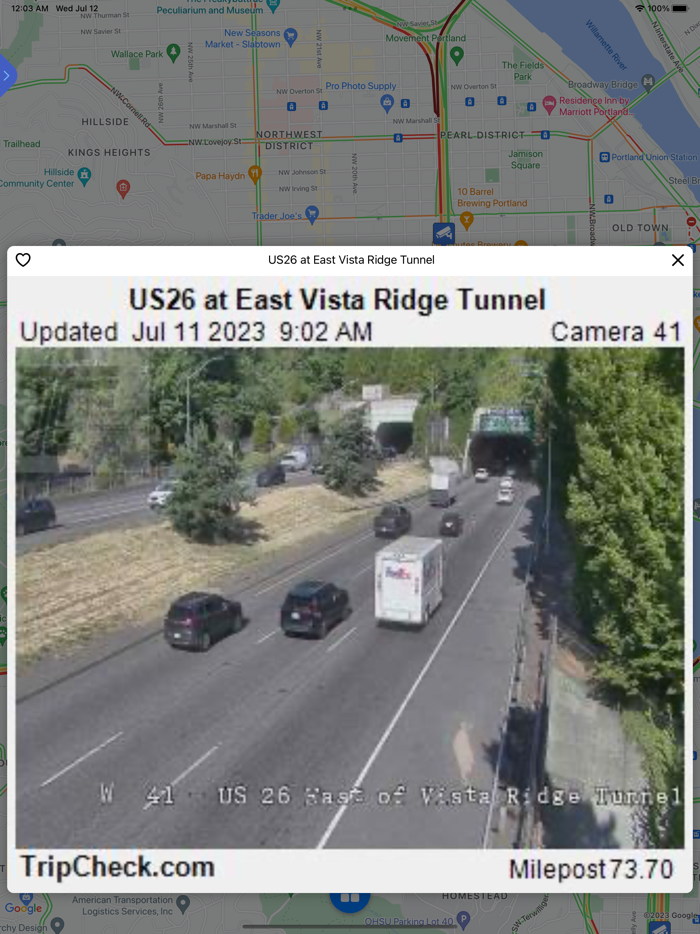 Live Traffic - Oregon