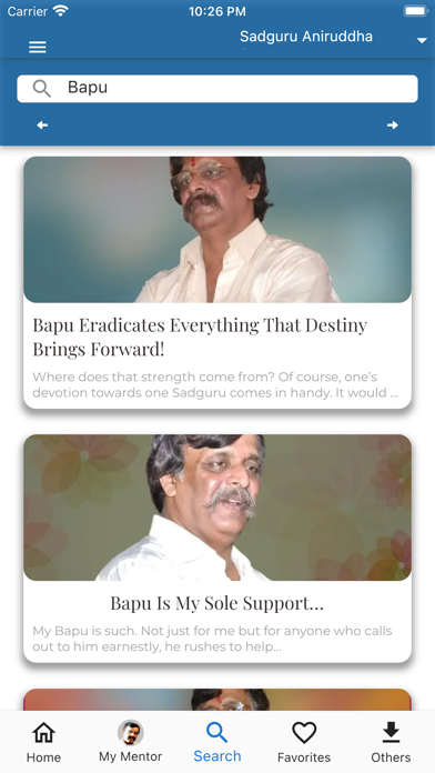 AniruddhaBapu Devotee Blog Screenshot