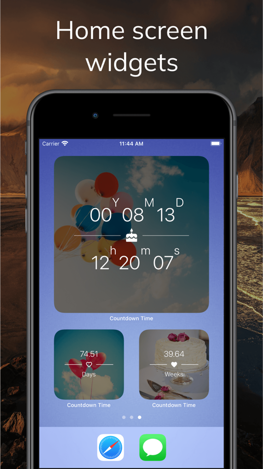 #2. Countdown Time Days Until app (iOS) Podle: Sociosoftware LLC