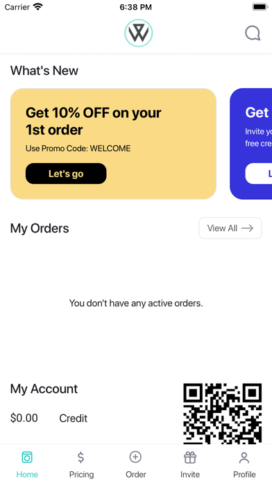 Washpro Laundry Pickup Service Screenshot