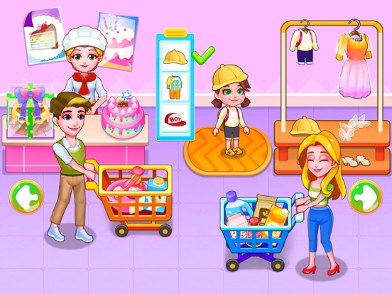 Supermarket Go Shopping iPad screenshot 5 - Education app